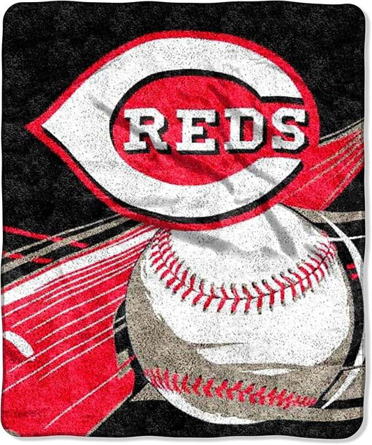 Cincinnati Reds Blanket 50x60 Sherpa Big Stick Design - ToylandEU