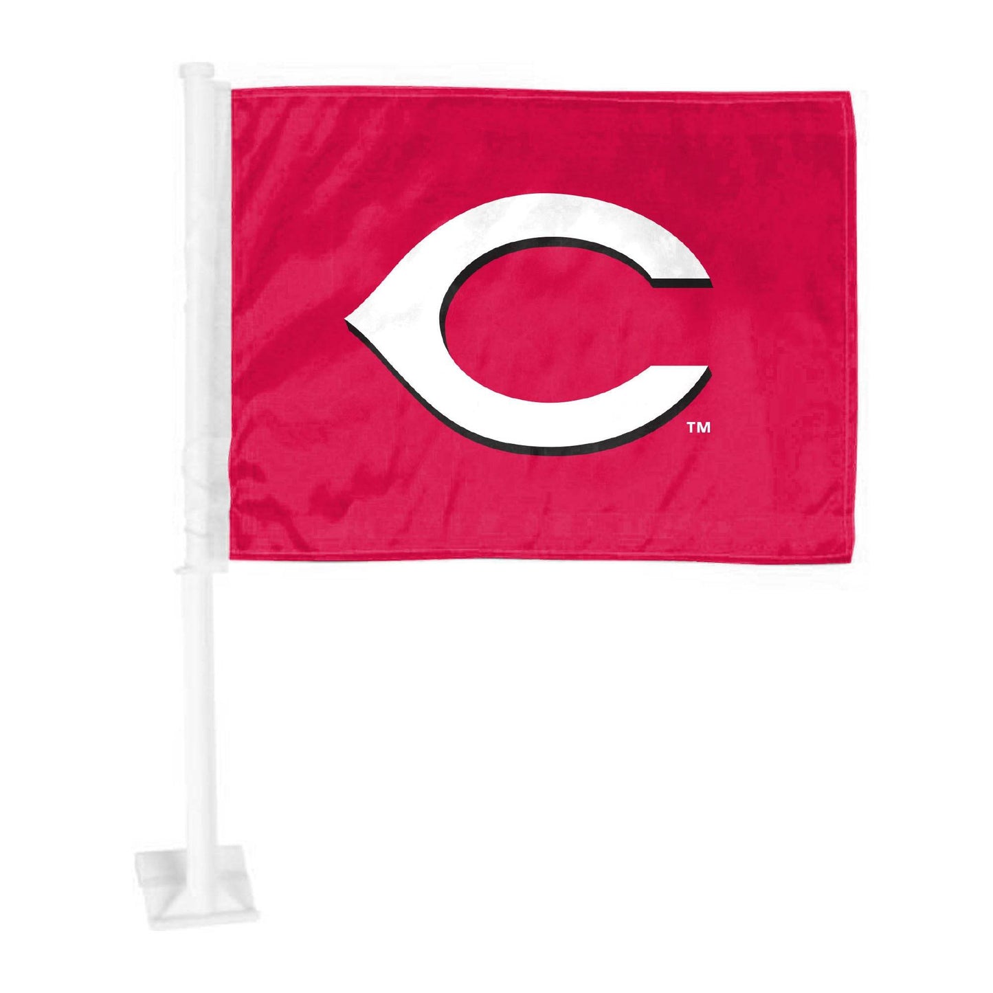 Cincinnati Reds Car Flag Primary Logo Nylon With Clip - ToylandEU