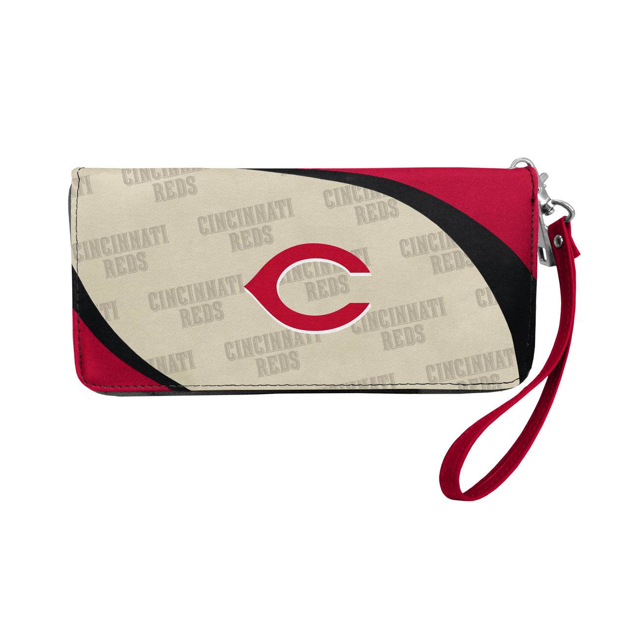 Cincinnati Reds Curve Organizer Wallet Detachable Wristlet - ToylandEU