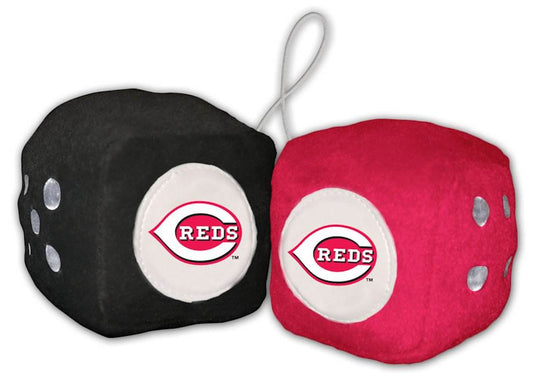 Cincinnati Reds Fuzzy Dice Hanging Plush Set 3 Inches - ToylandEU