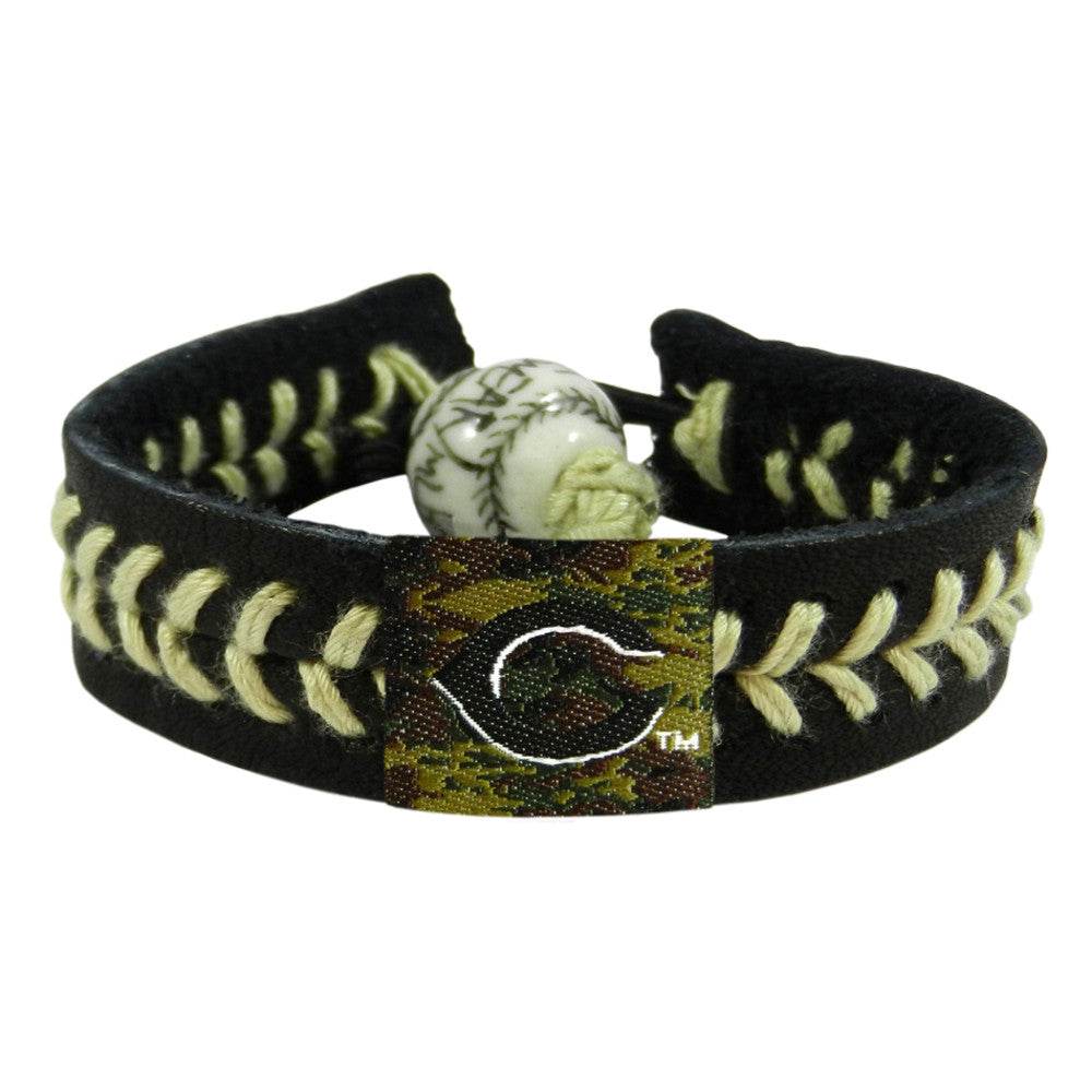 Cincinnati Reds Leather Baseball Bracelet Camo Ceramic Bead - ToylandEU