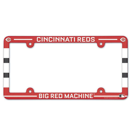 Cincinnati Reds License Plate Frame Plastic Full Color Style - Special Order - ToylandEU