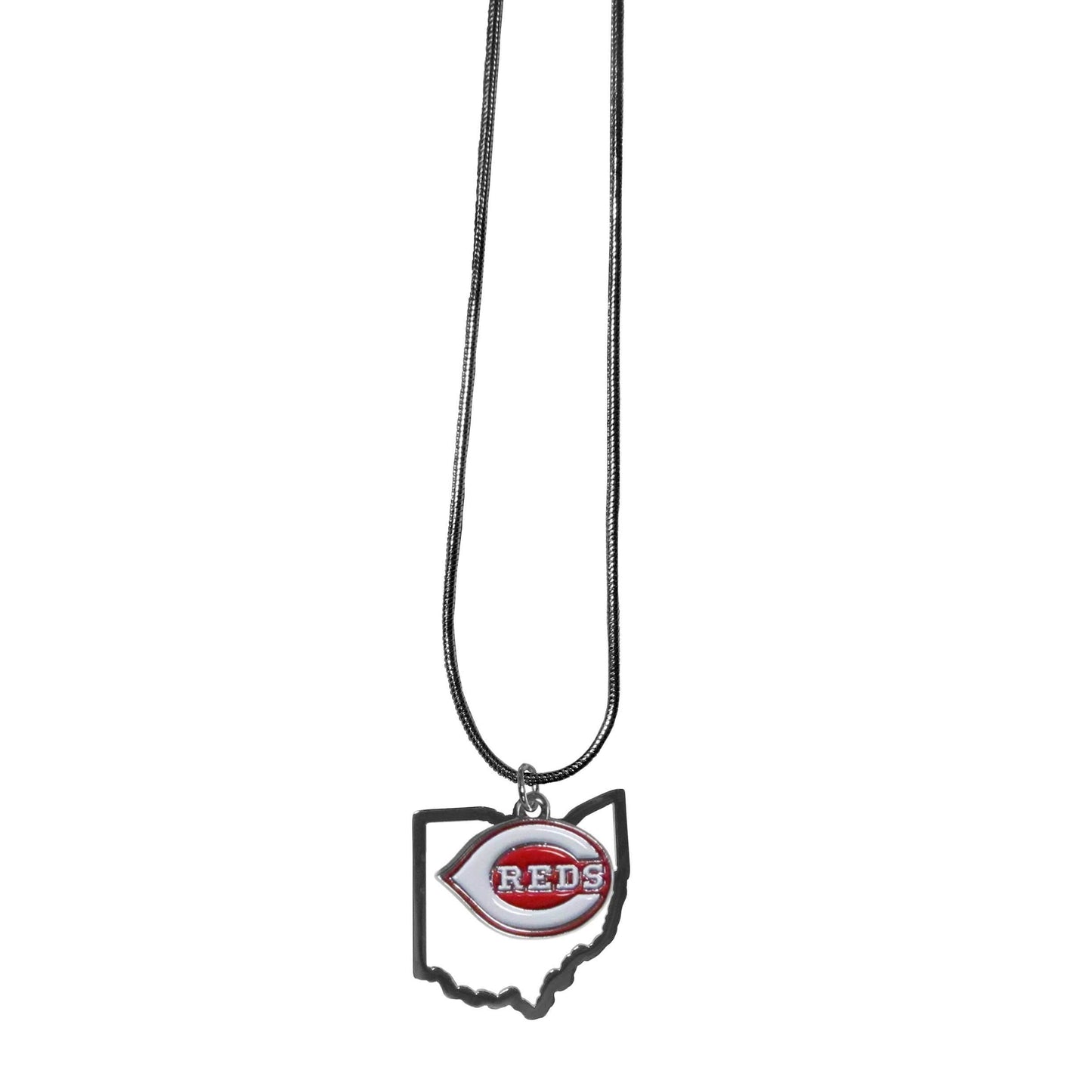 Cincinnati Reds State Shape Necklace With 22 Inch Chain - ToylandEU