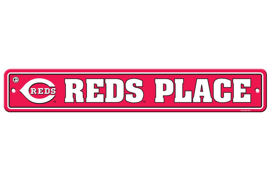Cincinnati Reds Street Sign 4x24 Plastic Decoration - ToylandEU