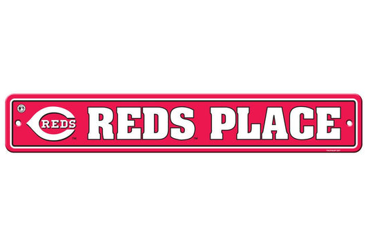 Cincinnati Reds Street Sign 4x24 Plastic Decoration - ToylandEU