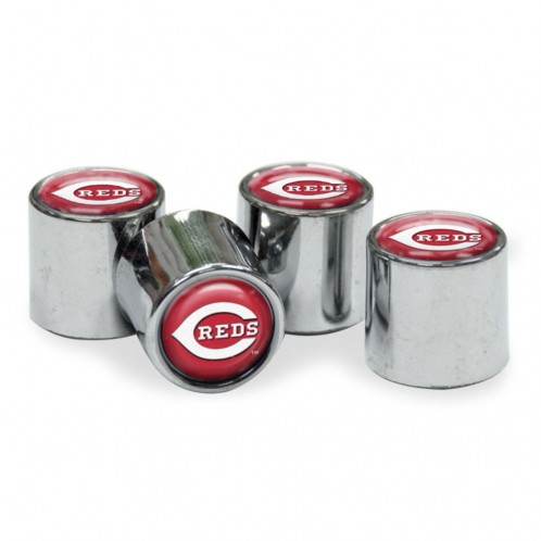 Cincinnati Reds Valve Stem Caps Set Of 4 Universal Fit - ToylandEU