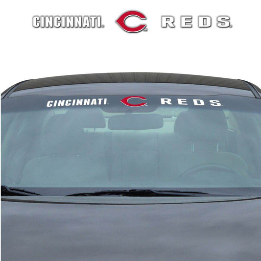 Cincinnati Reds Windshield Decal 35in X 4in Universal Fit - ToylandEU