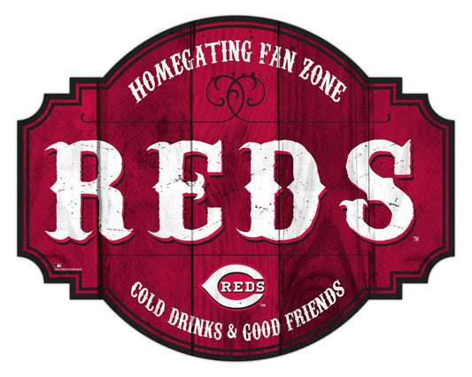 Cincinnati Reds Wood Sign 12 Inch Homegating Tavern - ToylandEU