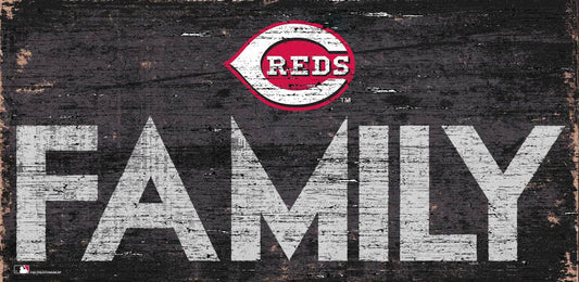 Cincinnati Reds Wood Sign 12x6 Family Design Rope Hanger - ToylandEU