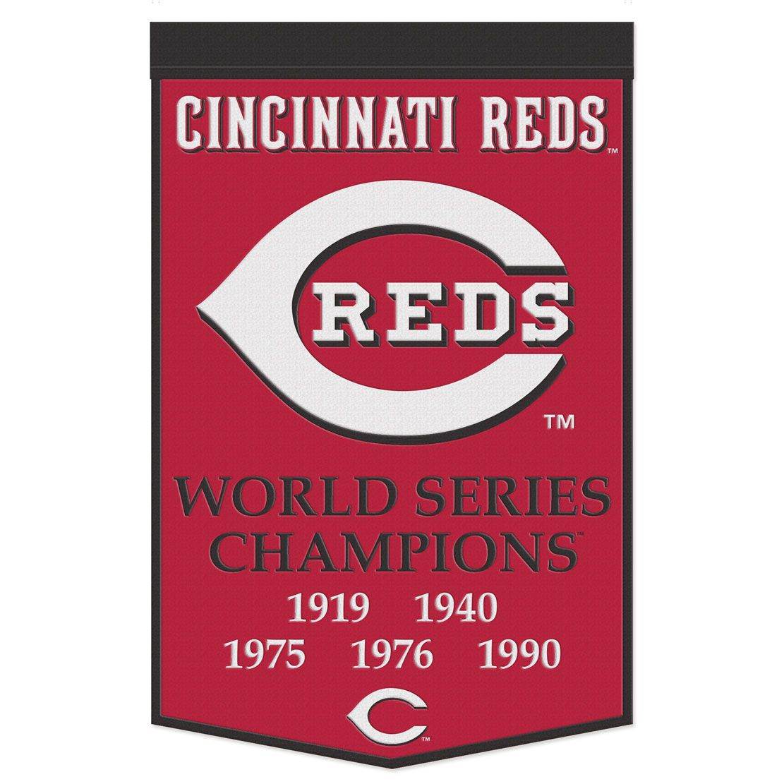 Cincinnati Reds Wool Banner 24x38 Dynasty Champ Design - ToylandEU