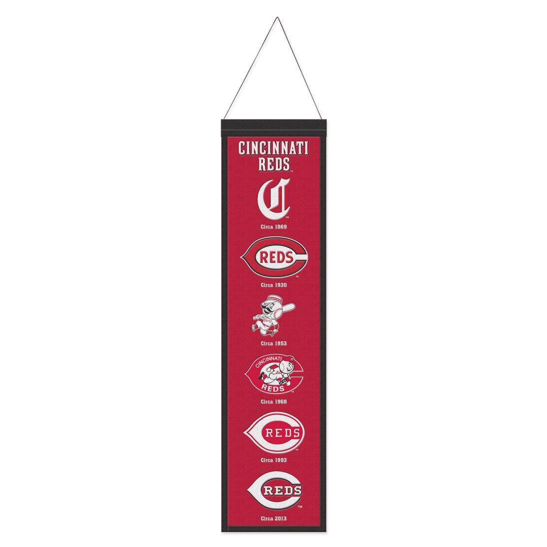 Cincinnati Reds Wool Banner 8x32 Heritage Evolution Design - ToylandEU