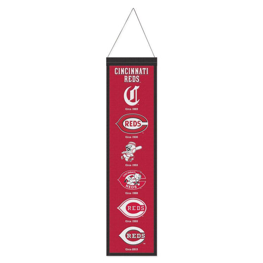 Cincinnati Reds Wool Banner 8x32 Heritage Evolution Design - ToylandEU