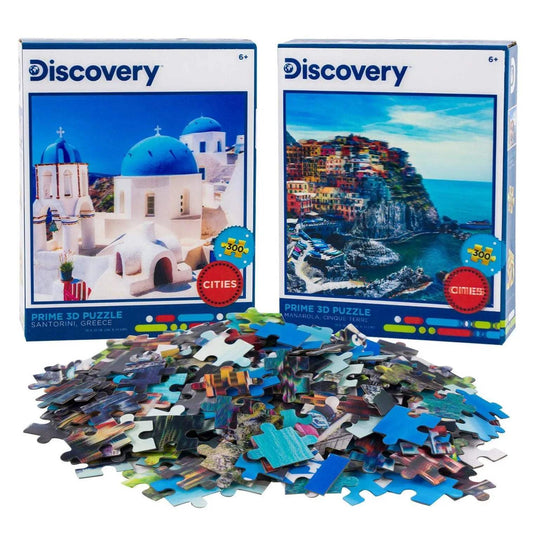  3D Lenticular Jigsaw Puzzles Cinque Terre Santorini Set2 -  ToylandEU™