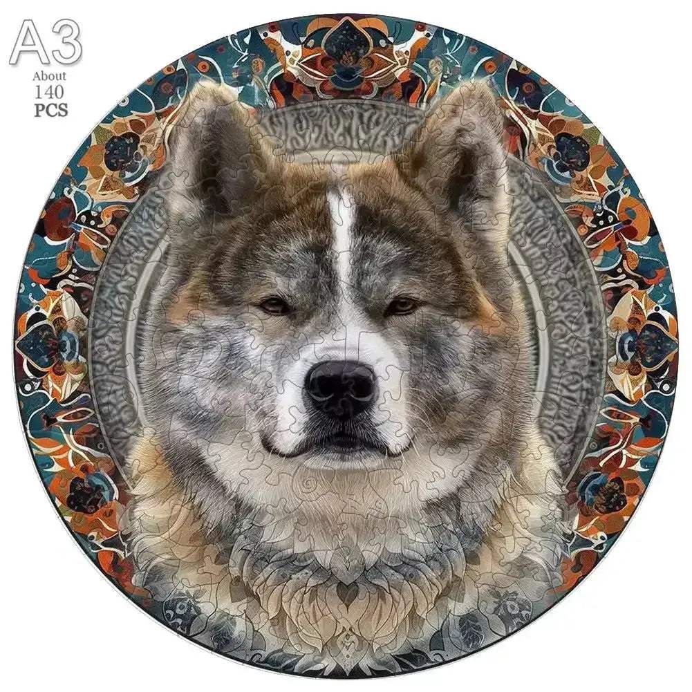 Circular Wooden Animal Jigsaw Puzzle For All Ages 3D - ToylandEU