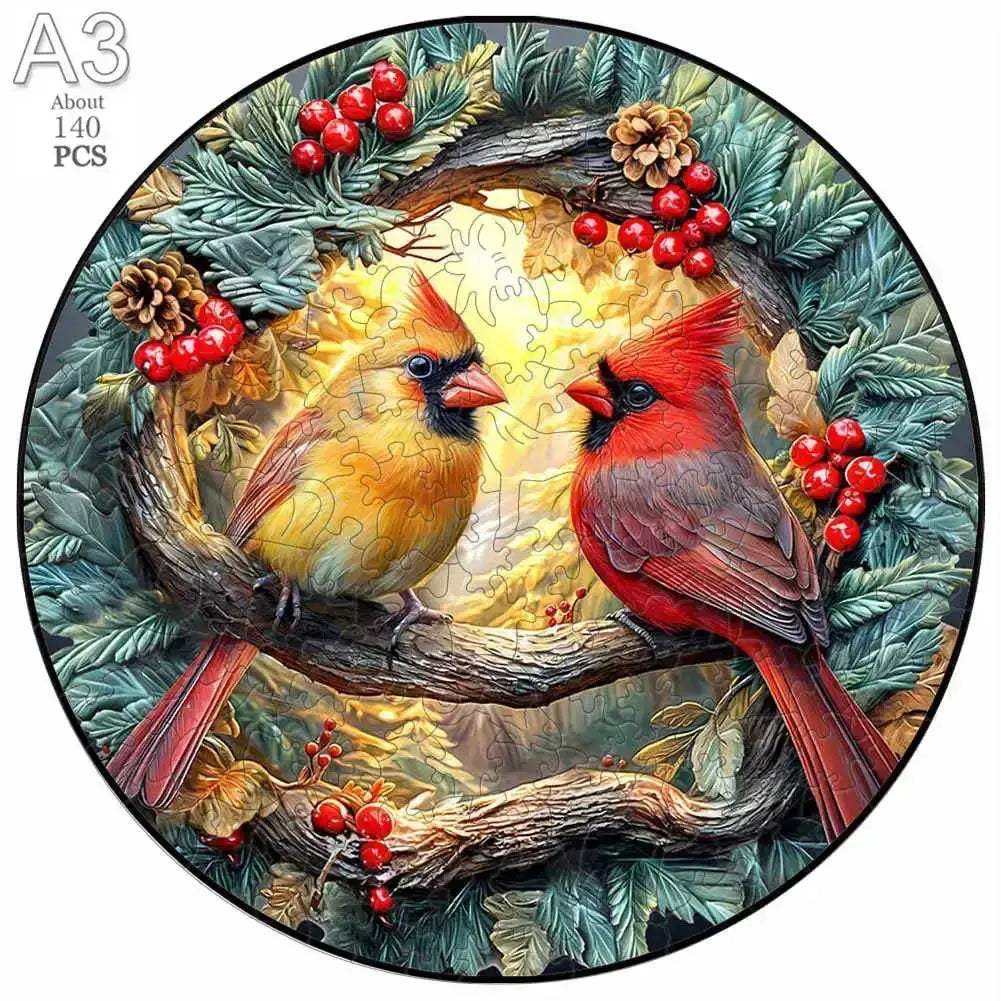 Circular Wooden Animal Jigsaw Puzzle For All Ages 3D - ToylandEU