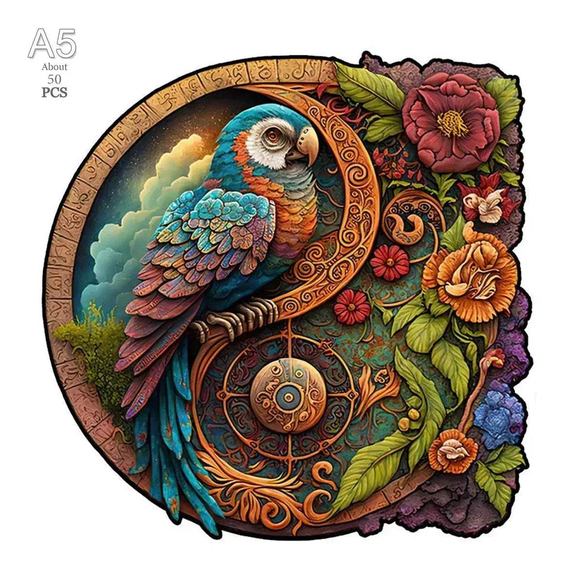 Circular Wooden Animal Jigsaw Puzzle For All Ages 3D - ToylandEU