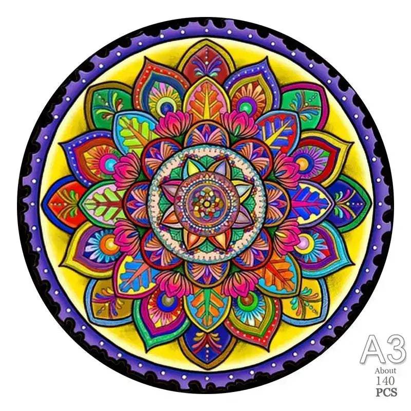 Circular Wooden Animal Jigsaw Puzzle For All Ages 3D - ToylandEU