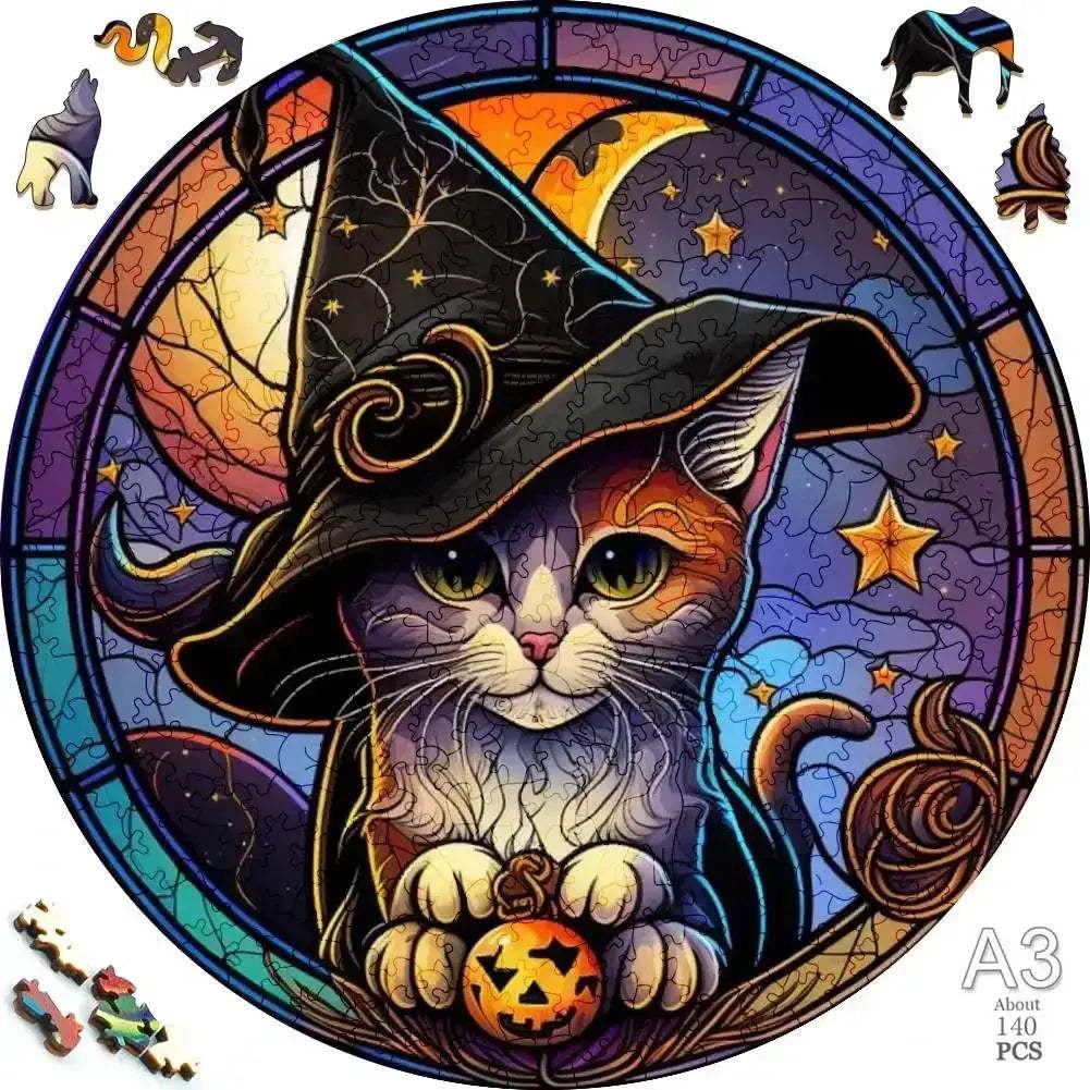 Circular Wooden Animal Jigsaw Puzzle For All Ages 3D - ToylandEU