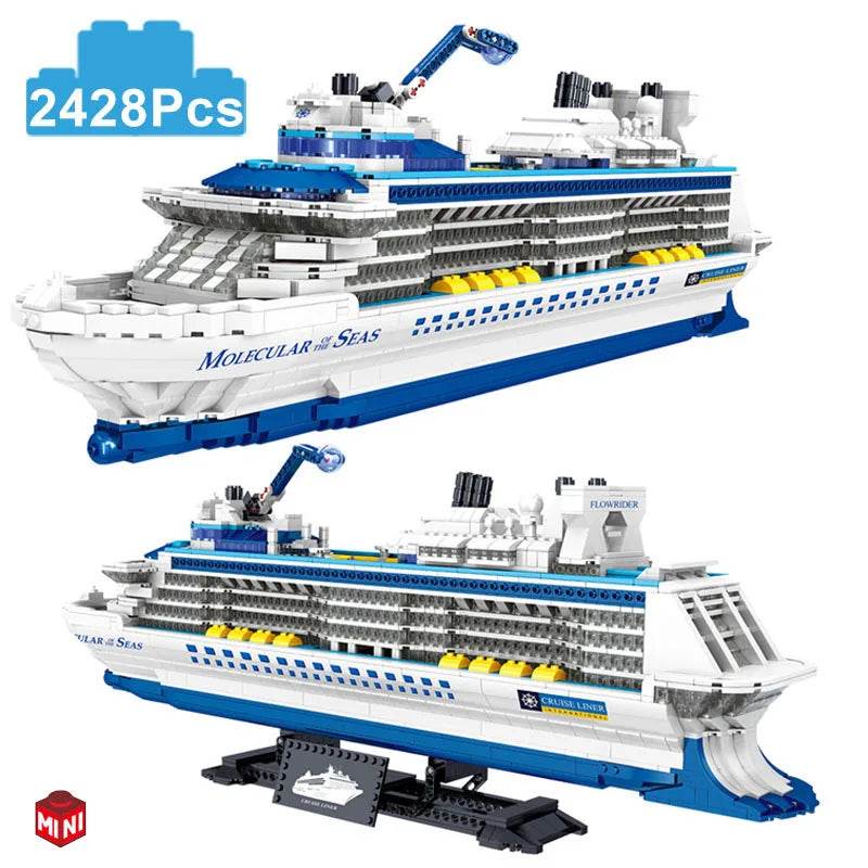 City 2428Pcs Cruise Liner Ship Mini Model Building Blocks - ToylandEU