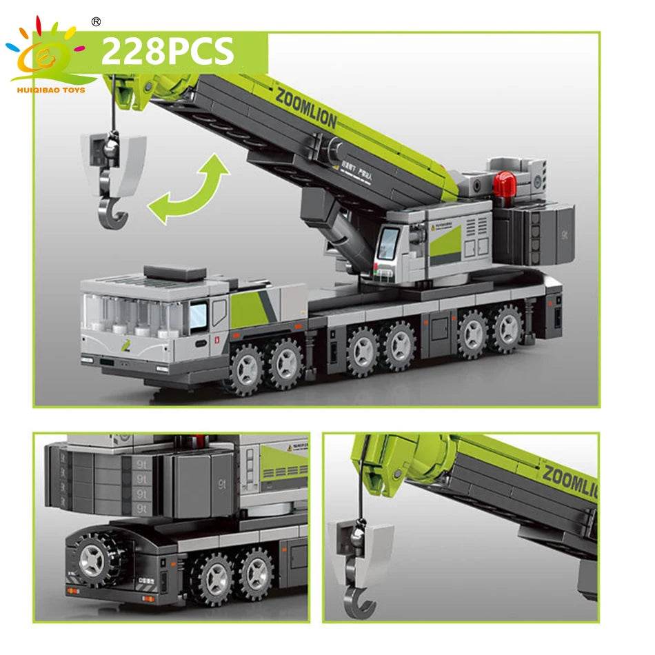 City Construction Crane Forklift Building Blocks Set for Kids - ToylandEU