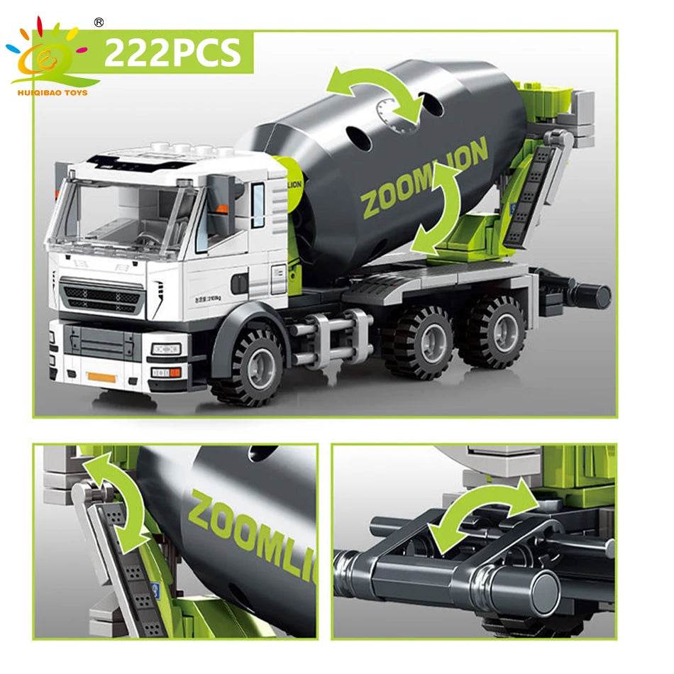 City Construction Crane Forklift Building Blocks Set for Kids - ToylandEU