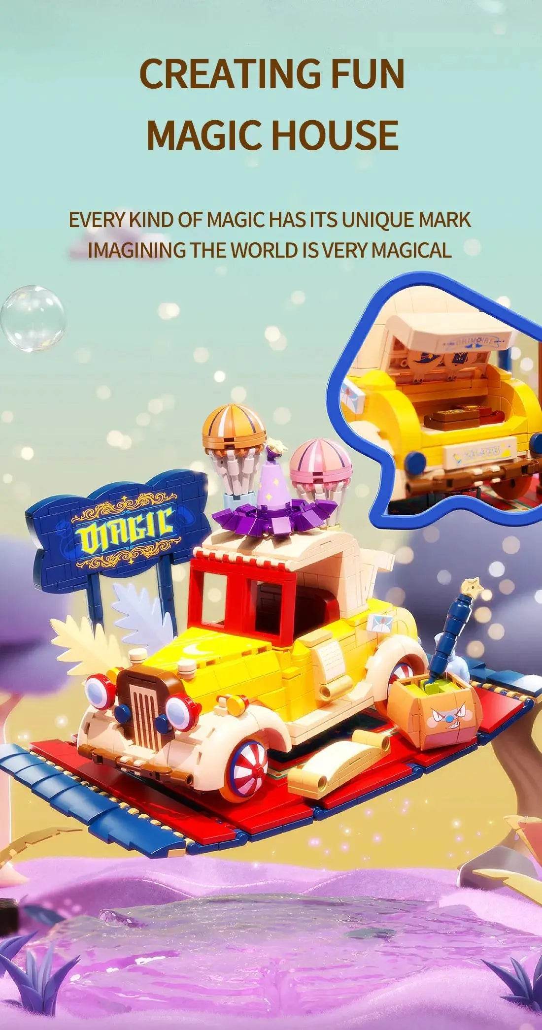 City Creative Car Building Blocks Diy Cute Vehicle Toys - ToylandEU