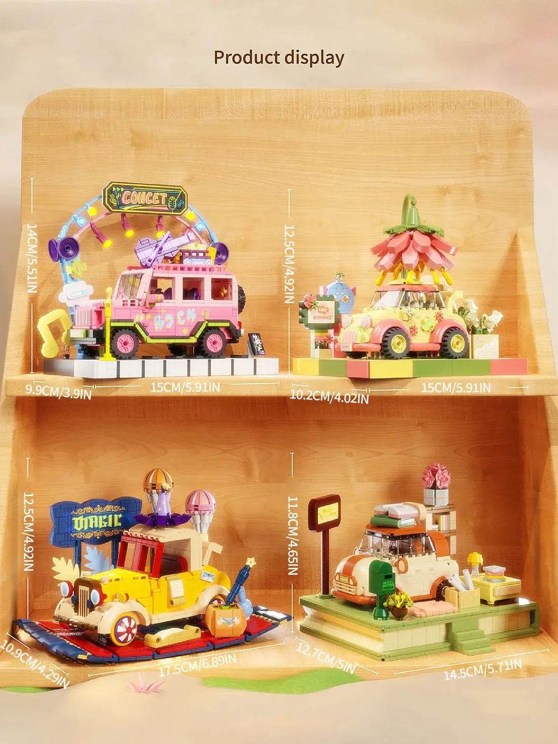 City Creative Car Building Blocks Diy Cute Vehicle Toys - ToylandEU