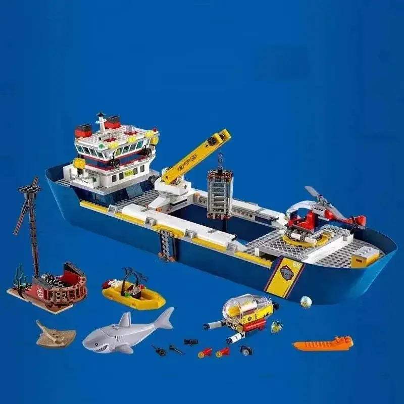 City Cruise Ship Building Blocks For Kids Educational Toy - ToylandEU