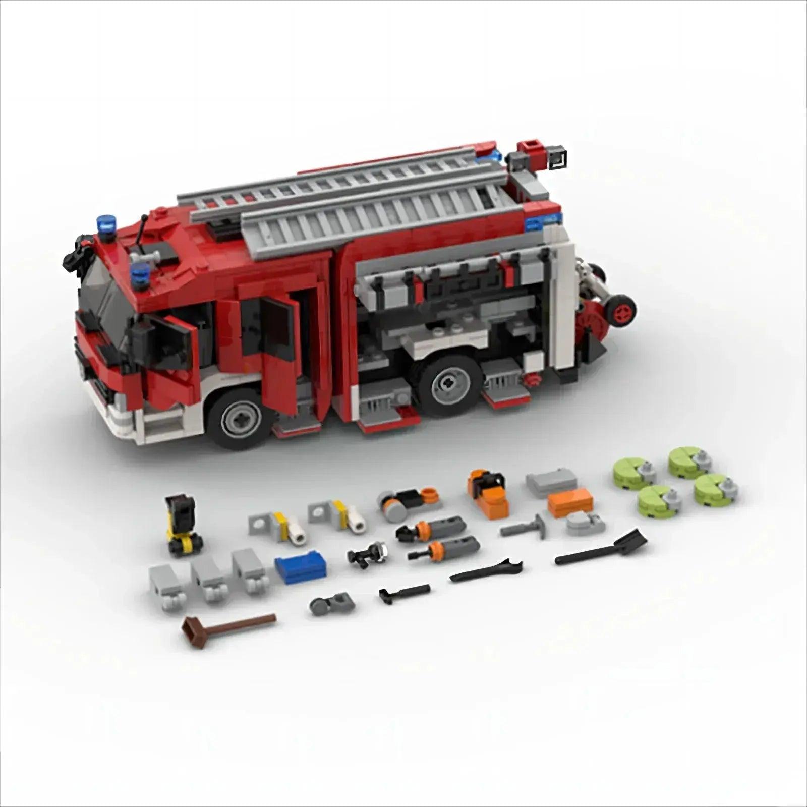  City Fire Truck Building Blocks Set Lego Compatible Durable -  ToylandEU™