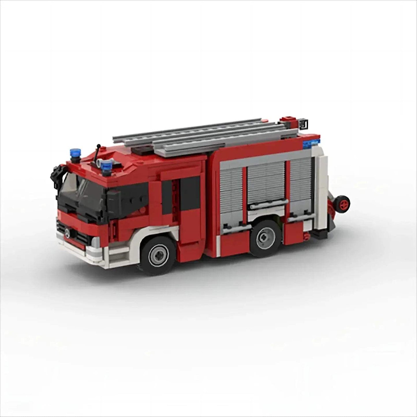 City Fire Truck Building Blocks Set With Rescue Ladder - ToylandEU
