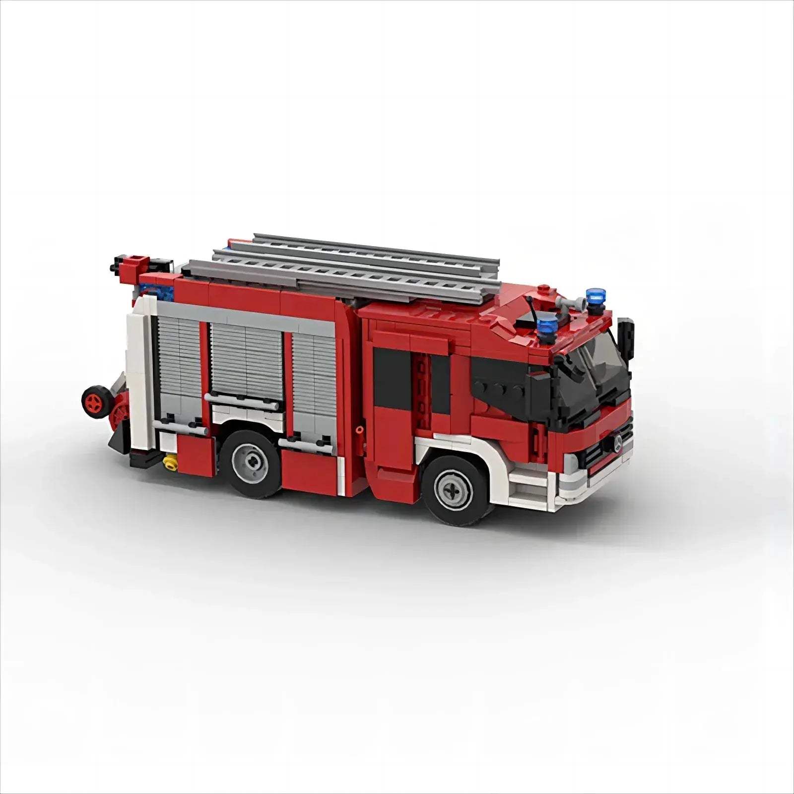 City Fire Truck Building Blocks Set With Rescue Ladder - ToylandEU