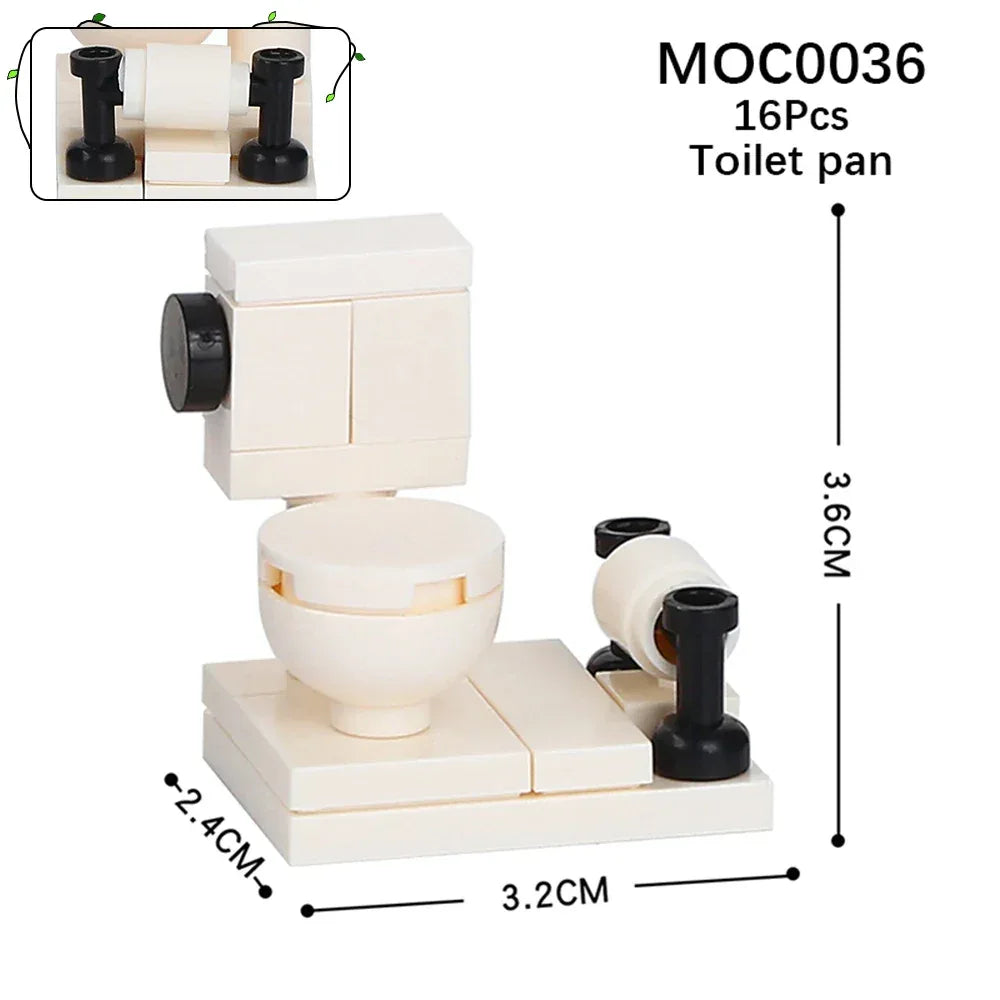 City Furniture Building Blocks Set For Kids DIY MOC Toys - ToylandEU