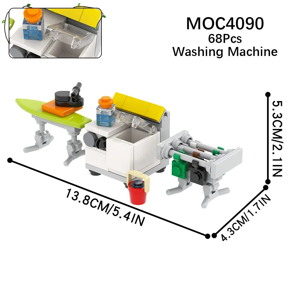 City Furniture Building Blocks Set For Kids DIY MOC Toys - ToylandEU