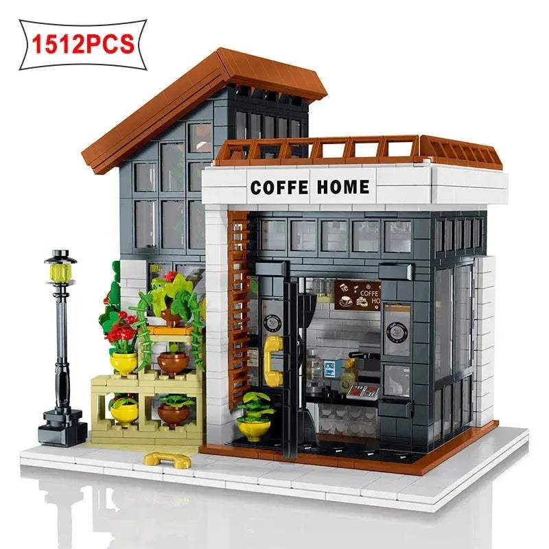 City Light Coffee House Building Blocks for Creative Play - ToylandEU