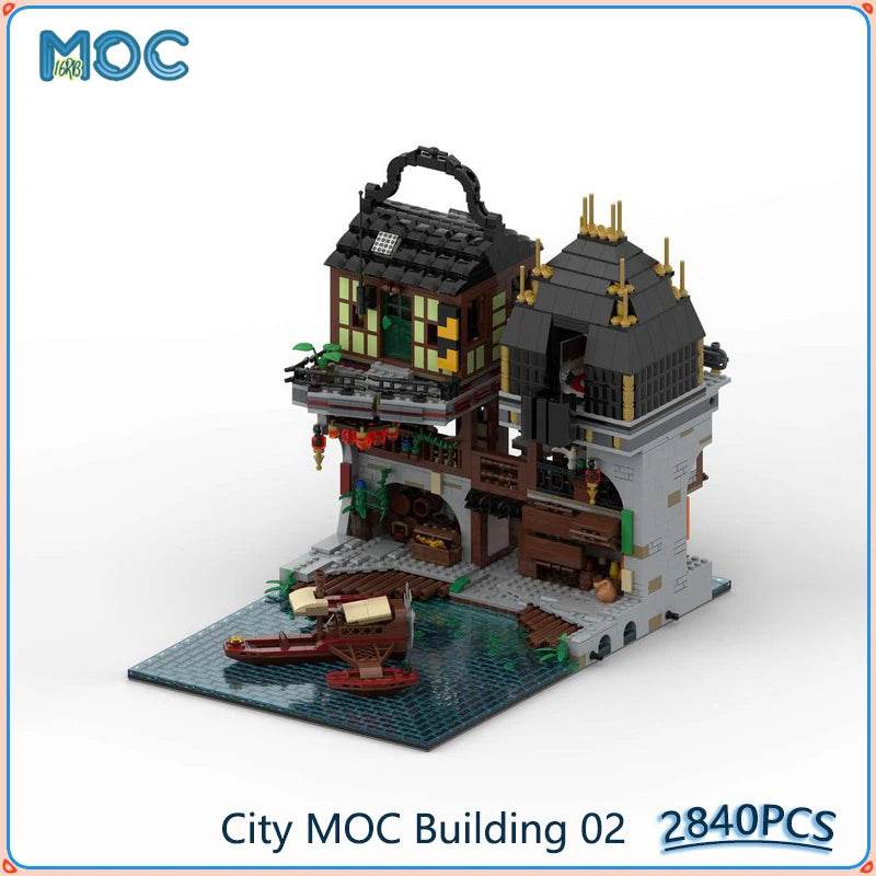 City Model MOC Building Blocks DIY Assemble Castle Architecture Building Bricks MOC - ToylandEU