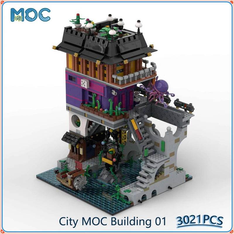 City Model MOC Building Blocks DIY Assemble Castle Architecture Building Bricks MOC - ToylandEU