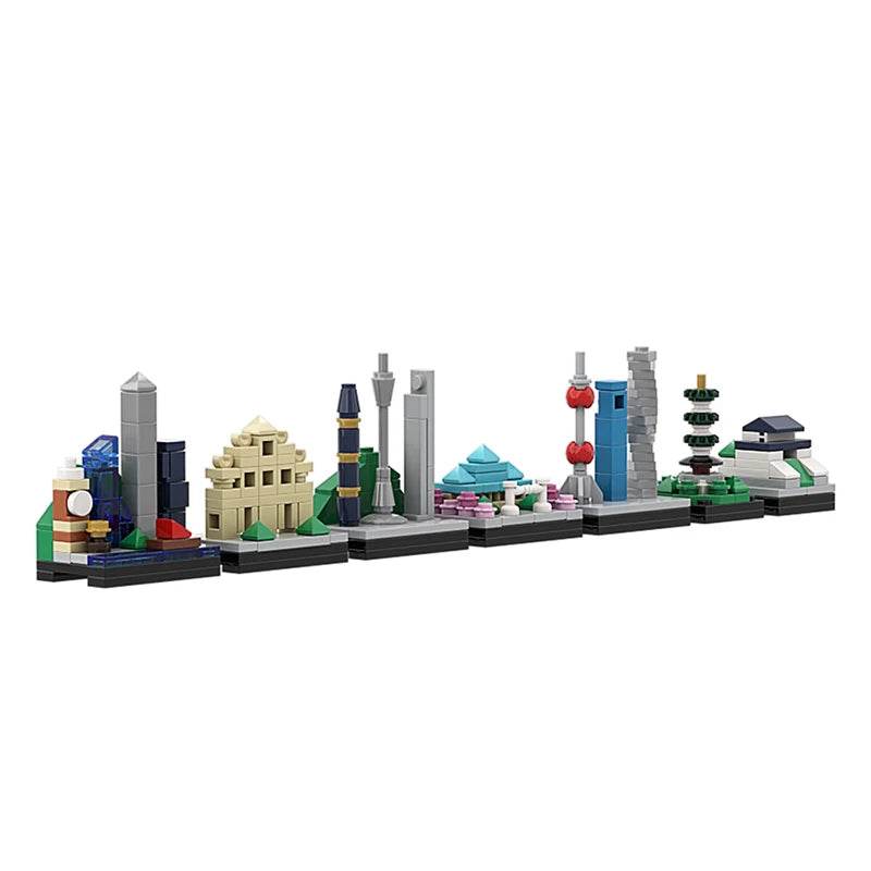 City Movie Skyline Buildings Back to the Future Blocks Toys - ToylandEU