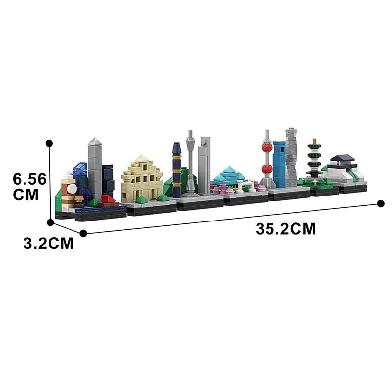 City Movie Skyline Buildings Back to the Future Blocks Toys - ToylandEU