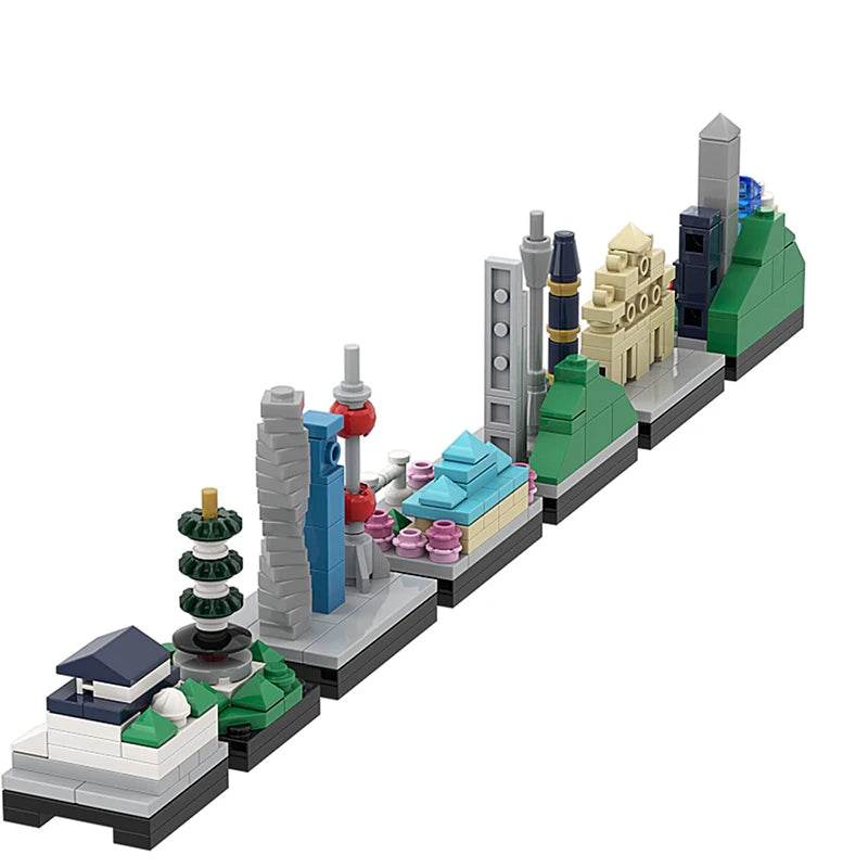 City Movie Skyline Buildings Back to the Future Blocks Toys - ToylandEU