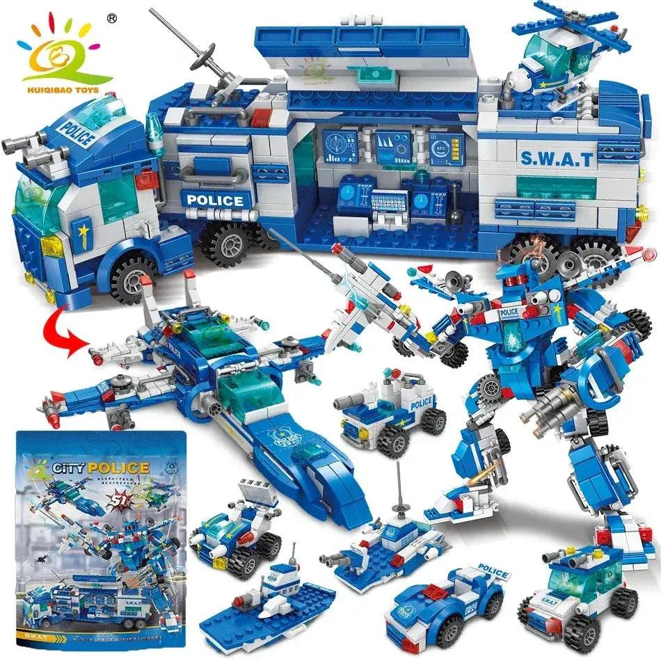  City Police Building Blocks 8in1 Lego Compatible Set -  ToylandEU™