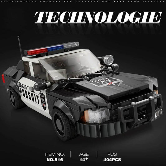 City Police Car Building Blocks Set 404 PCS Model Kit MOC - ToylandEU