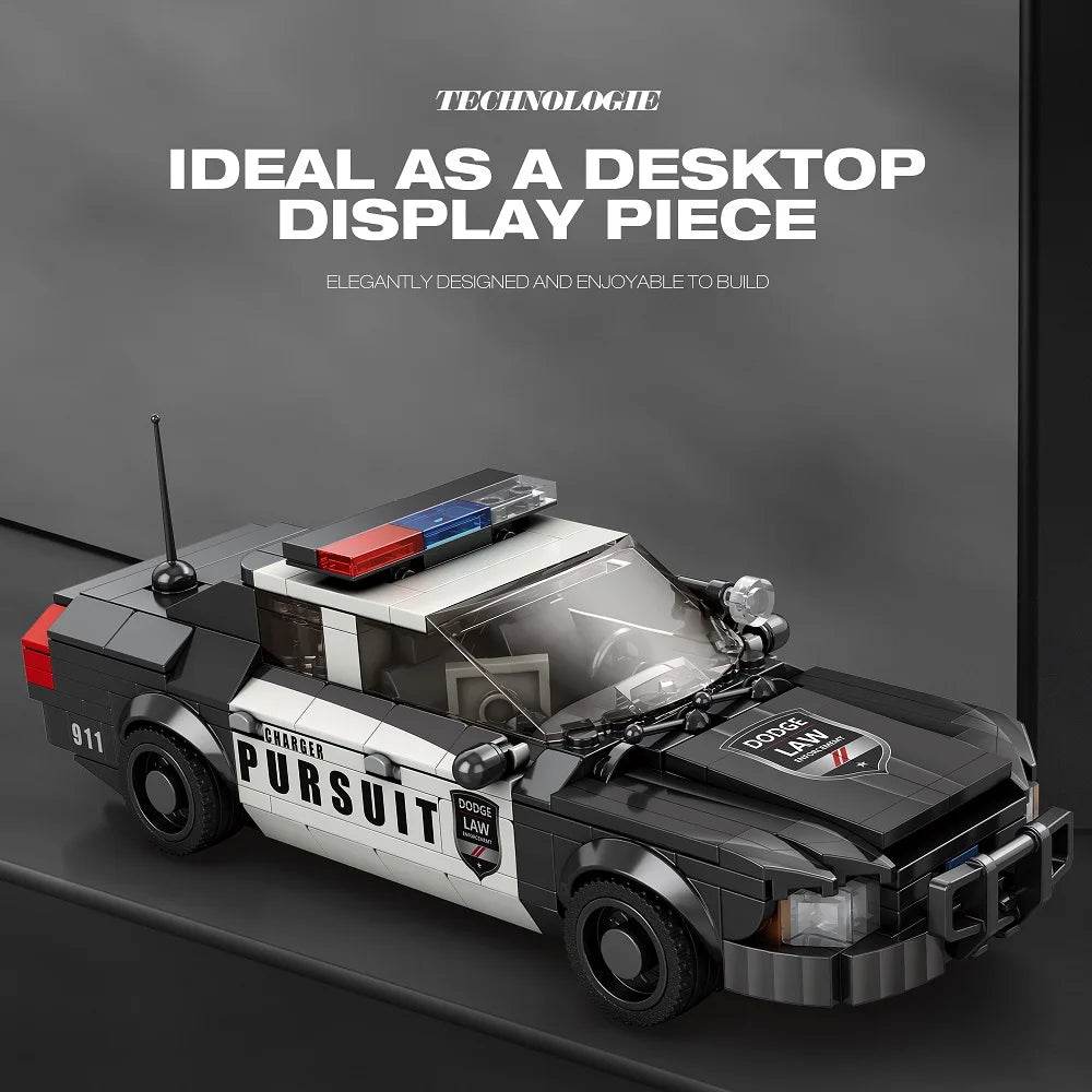 City Police Car Building Blocks Set 404 PCS Model Kit MOC - ToylandEU