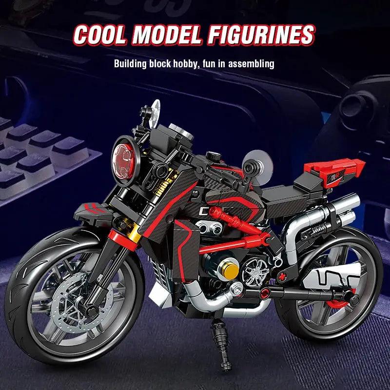  City Retro Motorcycle Building Blocks Set Premium Gift -  ToylandEU™