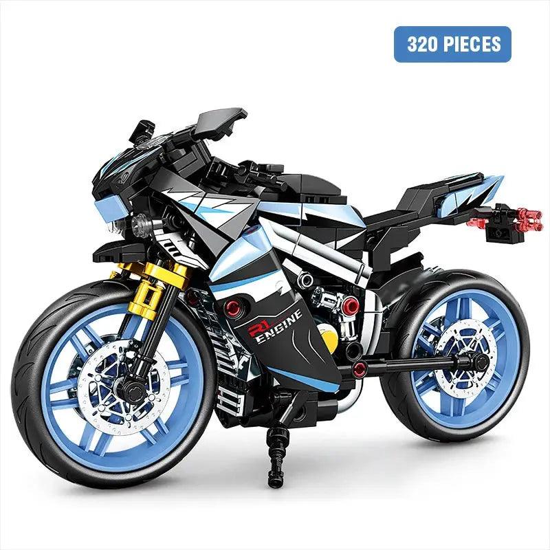  City Retro Motorcycle Building Blocks Set Premium Gift -  ToylandEU™