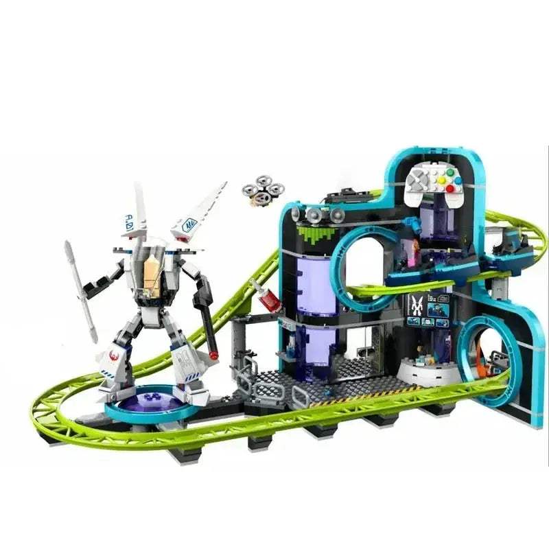 City Roller Coaster Building Blocks Set For Kids Creative Play - ToylandEU