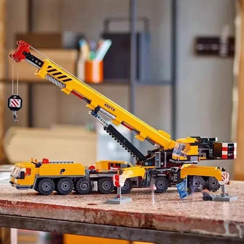 City Series Building Blocks Crane Hoist Toy For Kids - ToylandEU
