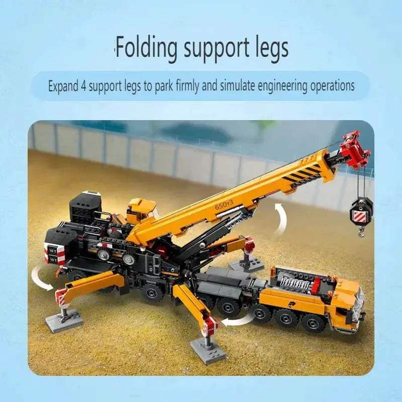 City Series Building Blocks Crane Hoist Toy For Kids - ToylandEU
