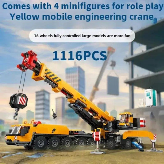  City Series Building Blocks Crane Hoist Toy Safe Kids -  ToylandEU™