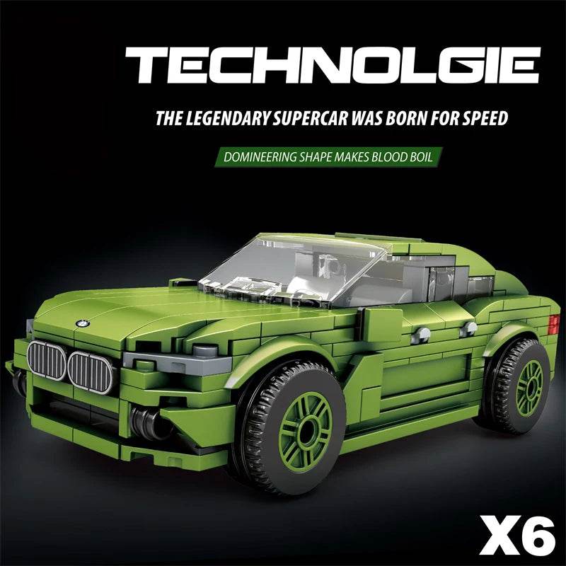 City Sports Car Series Building Blocks Speed Champion Racing Car Model Bricks Kit Boy DIY Puzzle Toys Kids Adults Holiday Gift - ToylandEU