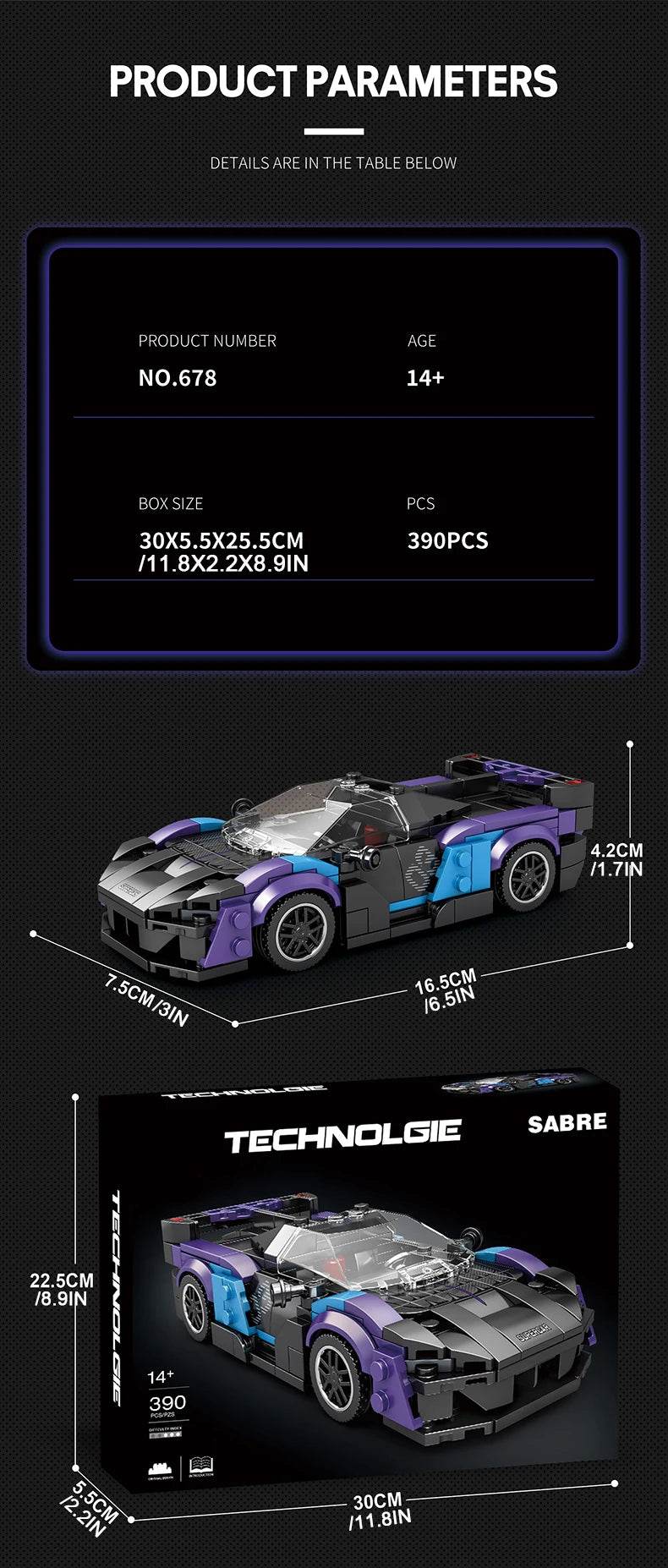 City Sports Car Series Building Blocks Speed Champion Racing Car Model Bricks Kit Boy DIY Puzzle Toys Kids Adults Holiday Gift - ToylandEU